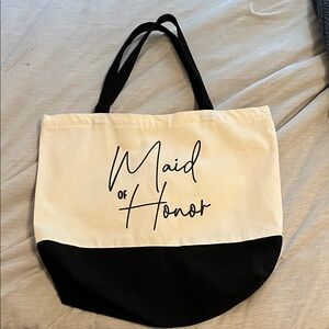 Maid of honor tote bag